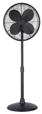 Good Housekeeping 3-Speed Oscillating Pedestal Fan, Matte Black (92654-MB)