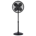 Good Housekeeping 3-Speed Oscillating Pedestal Fan, Matte Black (92654-MB)