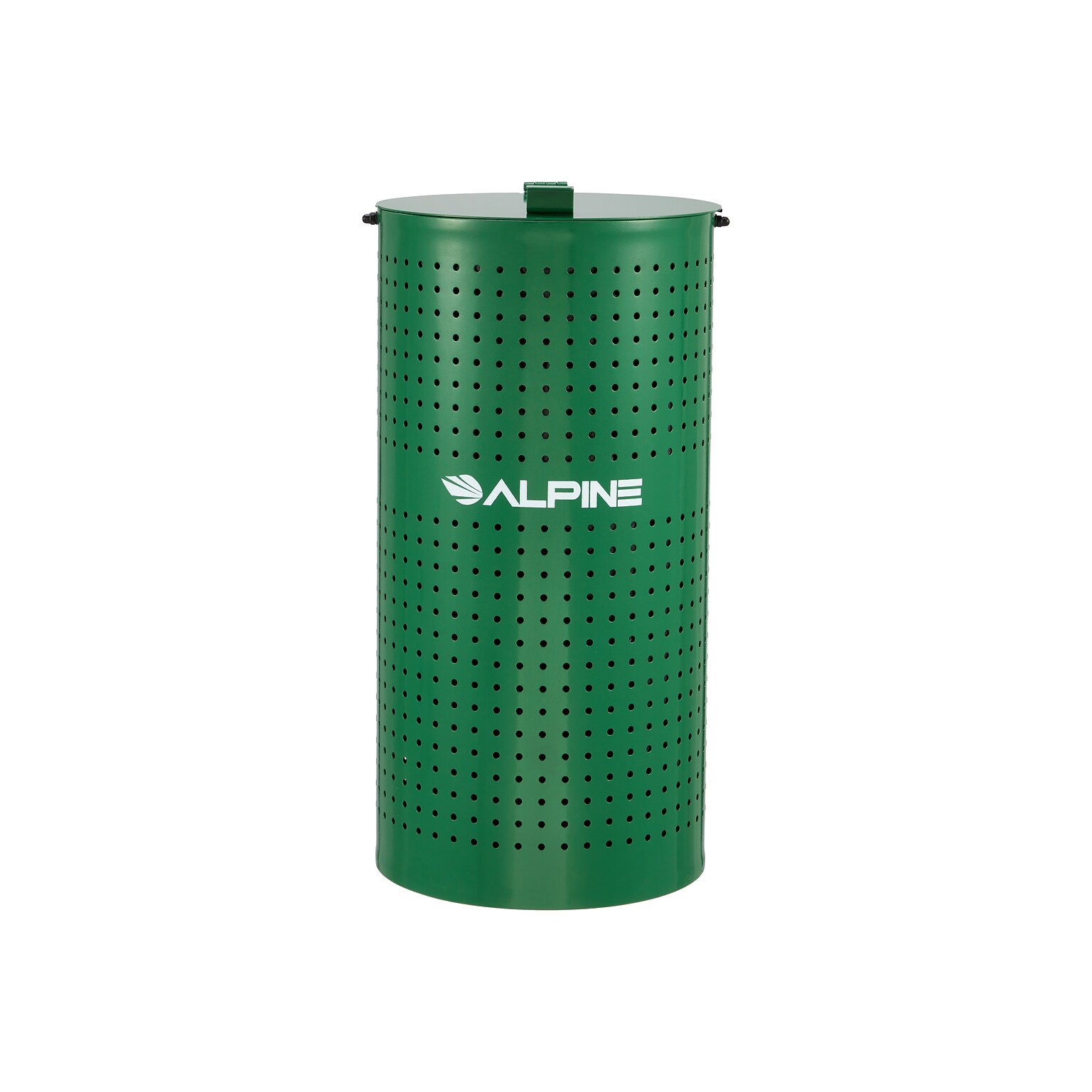 Alpine Industries Steel Pet Waste Disposal Bin with Odor Control Lid, 13.5 Gallon, Green (ALP4005-01)