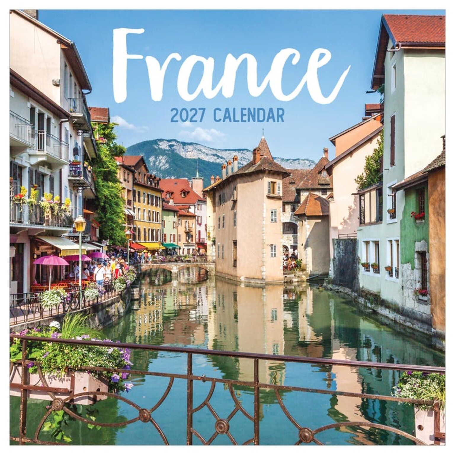 2027 TF Publishing France 12 x 12 Monthly Wall Calendar, Multicolored (27-1056)