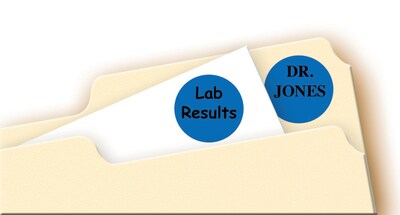 Avery Laser/Inkjet Color-Coding Labels, 3/4" Dia, Dark Blue, 1,008 Labels/Pack (5469)