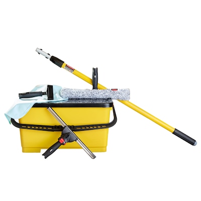 Rubbermaid Commercial Products Glass Window Cleaning Kit, 6 Pieces/Kit (2221951)