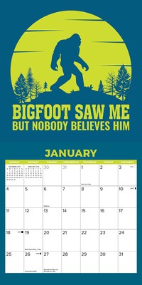 2026 Willow Creek Bigfoot 7" x 7" Monthly Wall Calendar (53485)