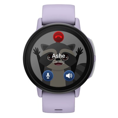 Garmin Bounce 2 Kids Smartwatch, GPS, 43mm, Light Purple Silicone Band (010-03399-01)