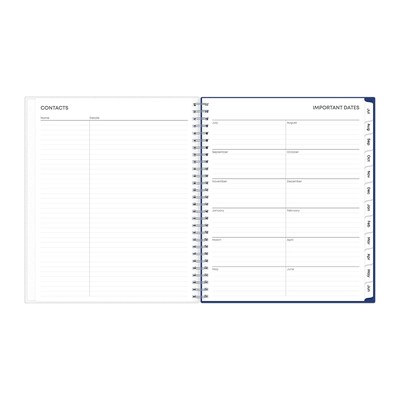 2025-2026 Blue Sky Chanson 8" x 10" Academic Year Monthly Planner, Plastic Cover, Multicolored (128693-A26)