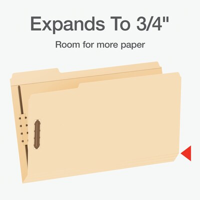 Pendaflex Heavy Duty File Folder, 1-Tab, Assorted, Legal Size, Manila, 50/Box (1007067)