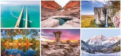 Custom Scenes Across America Wall Calendar Spiral