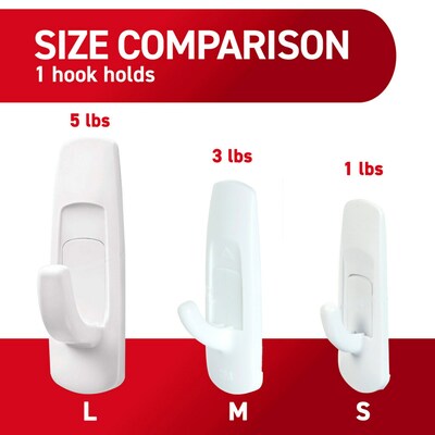 Command Large Utility Hook, 5 lb., White (17003-ES)