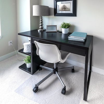 Floortex Valuemat Plus Chair Mat, 30" x 48", Designed for Low-Pile Carpet, Clear Polycarbonate (FC117520ER)
