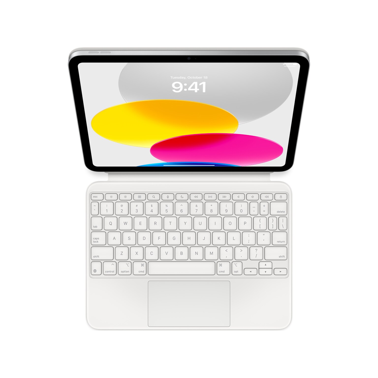 Apple Magic Keyboard Folio for iPad 10th Gen, White (MQDP3LL/A)