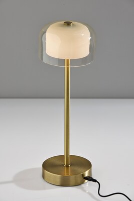Adesso Benji LED Table Lamp, Antique Brass (3079-21)