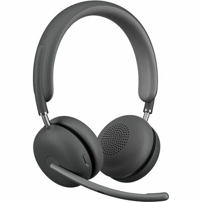 Logitech Zone Wireless 2 Noise Canceling Bluetooth Stereo Computer Over-the-Ear Headset, USB-C, MS Certified (981-001435)