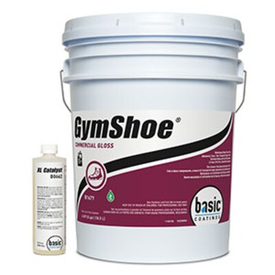 Betco GymShoe Commercial Gloss Two Component Sport Floor Finish w/ Catalyst, 5 Gal Pail (BET16770500