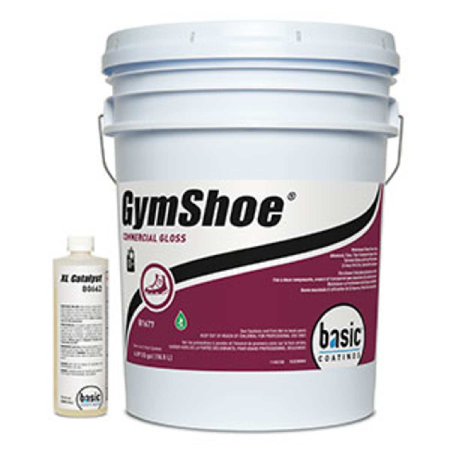 Betco GymShoe Commercial Gloss Two Component Sport Floor Finish w/ Catalyst, 5 Gal Pail (BET16770500)
