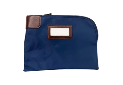 CONTROLTEK Nylon Deposit Bag, 1 Compartment, Blue (530980)