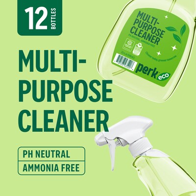 Perk Eco Multi-Purpose Cleaner, Ready To Use, 32 oz., 12/Carton (PK641032-ACT)