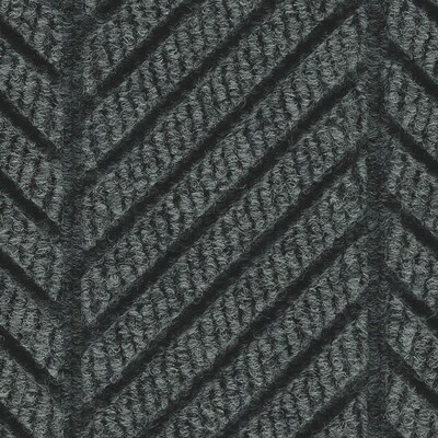 M + A Matting WaterHog Max Herringbone Classic Commercial Wiper/Scraper Entrance Floor Mat, 6 x 20