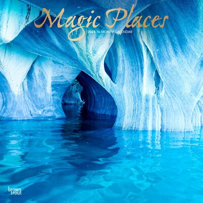 2025 BrownTrout Magic Places 12 x 12 Monthly Square Wall Calendar (9781975475130)