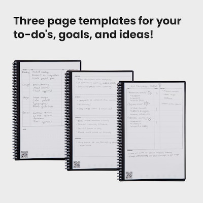 Rocketbook Fusion Reusable Notebook, 6" x 8.8", Graph Ruled, 42 Sheets, Teal (EVRF-E-RC-CCE-FR)