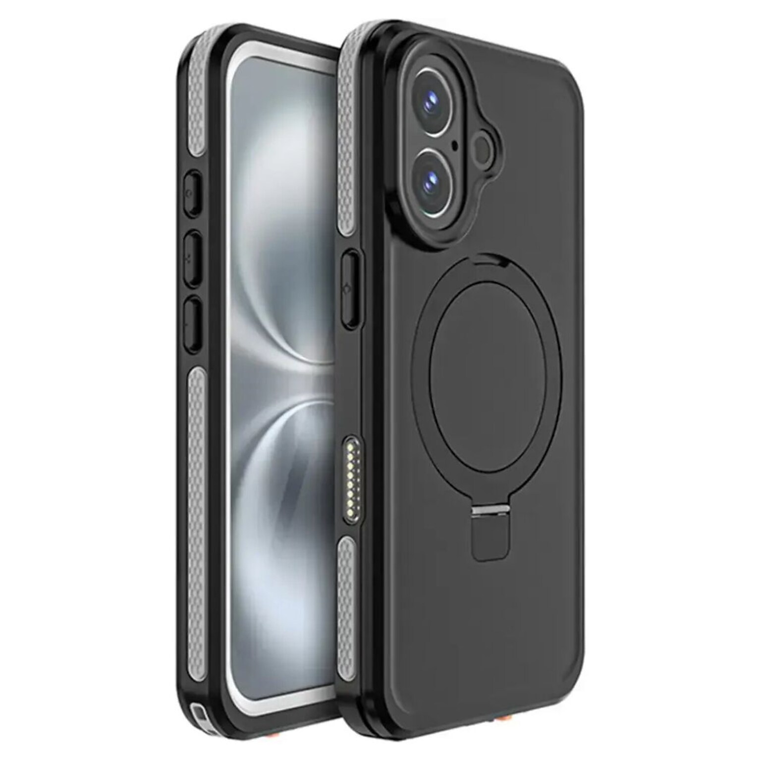 SaharaCase Oasis MagSafe Rugged Case for iPhone 16 Plus, Shock Absorbing, Scorpion Black (CP00666)