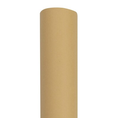 JAM Paper Short Mini Roll Wrapping Paper, 26.3 sq. ft., Natural Tan, 2/Pack(277013532263a)