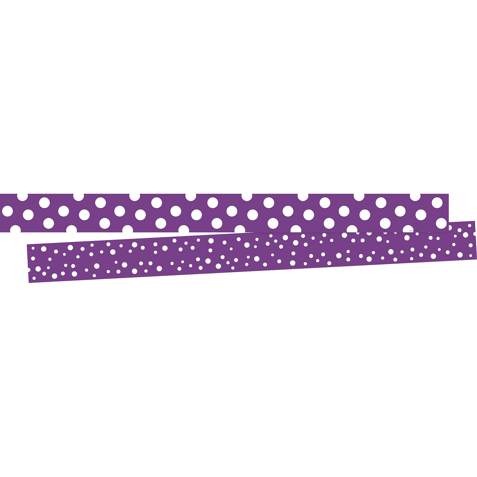 Barker Creek Double-Sided Border, 35 x 3, Dot to Dot Grape, 24/Pack (4437)