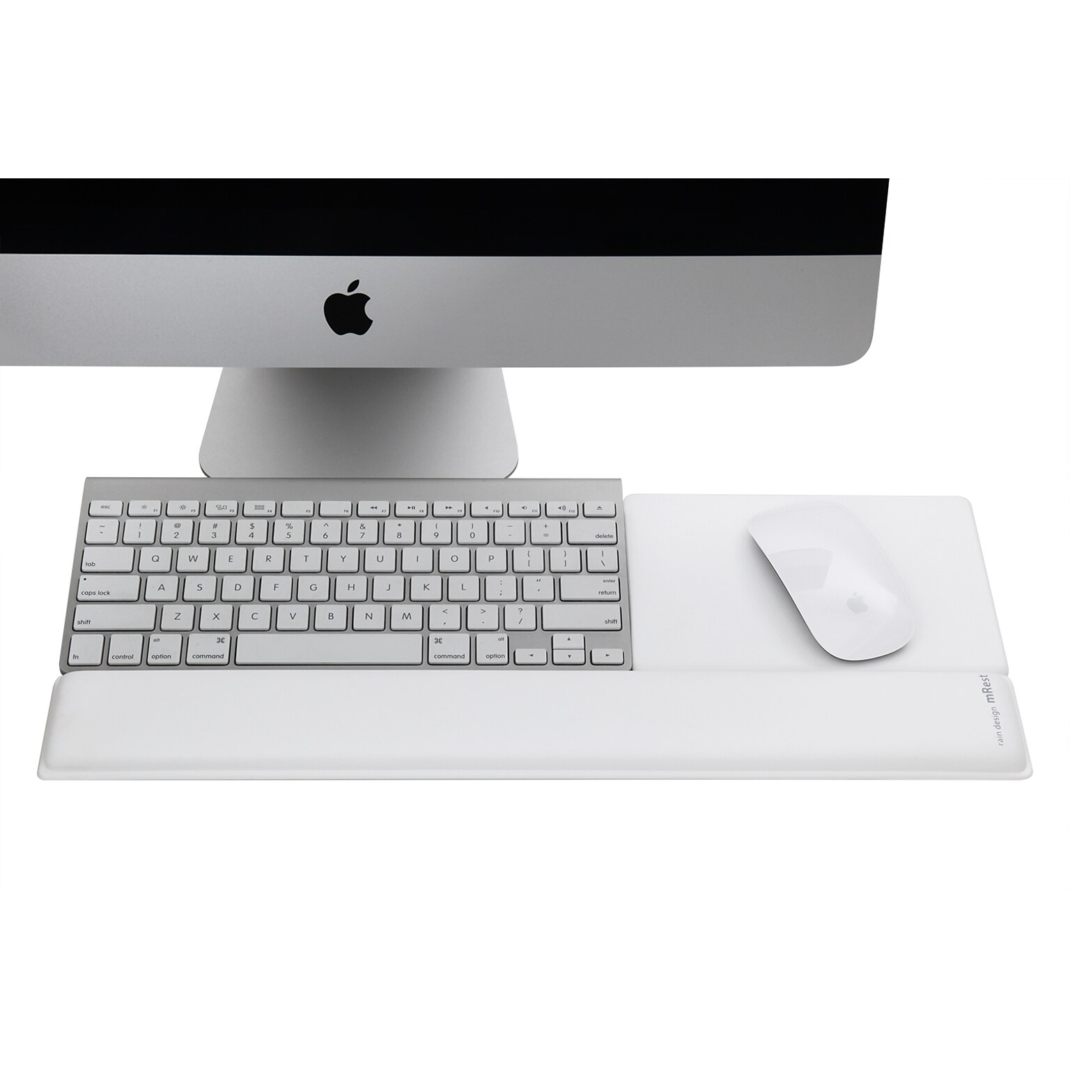 Rain Design mRest Gel Non-Skid Mouse Pad/Wrist Rest, White (10011)