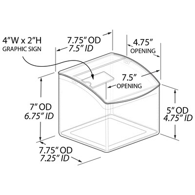 Azar Containers, Clear (400433)