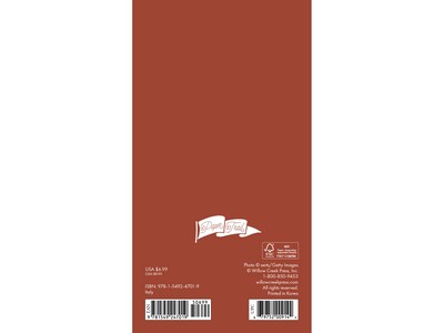 2025-2026 Willow Creek Italy 3.5 x 6.5 Monthly Planner, Paper Cover, Multicolor (47019)