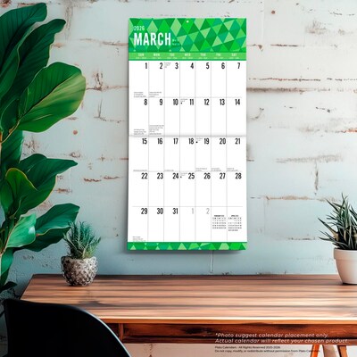 2026 Plato Jumbo Grid Large Print 12" x 12" Monthly Wall Calendar (9798330706631)