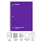 Staples 1-Subject Notebook, 8" x 10.5", College Ruled, 70 Sheets, Purple (TR27501)