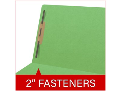 Medical Arts Press Heavy Duty End Tab File Folder, Straight-Cut, Letter Size, Green, 40/Box (S-09461-GRN)