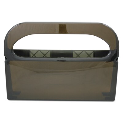 HOSPECO® Health Gards Toilet Seat Cover Dispenser, Half-Fold, 16 x 3.25 x 11.5, Smoke