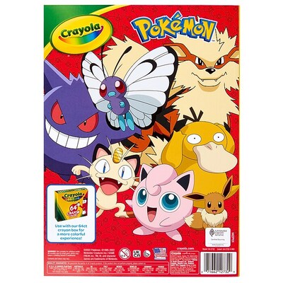 Crayola Pokemon Coloring Book, 96 Pages (04-2732)