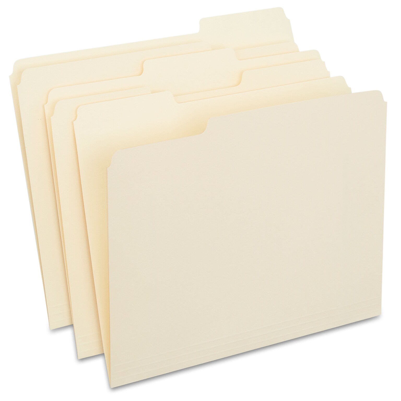 Staples 30% Recycled File Folders, 1/3-Cut Tab, Letter Size, Manila, 250/Box (ST56673-CC)