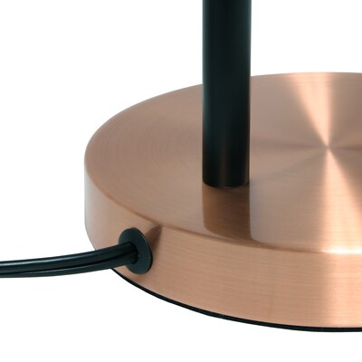 Lalia Home Studio Loft Mid Century Modern Metal 21.80" LED Table Lamp, Rose Gold (LHT-4001-RG)