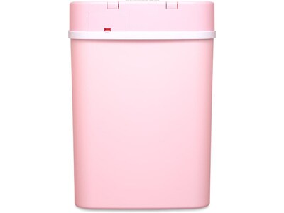 Nine Stars Plastic Sensor Trash Can, 3.2-Gallon, Pink (DZT-12-5PK)