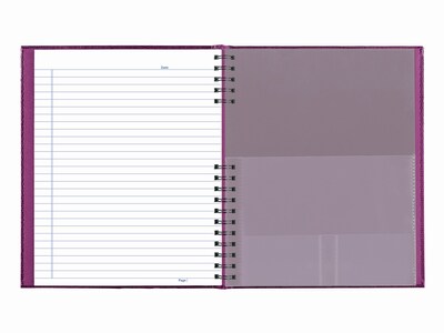 Blueline NotePro Hardcover Executive Journal, 8.5" x 10.75", Wide-Ruled, Grape, 200 Pages (A10200.RAS)