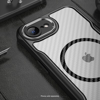 SaharaCase Venture Series MagSafe Phone Case for iPhone 16e, Shock Absorbing, Scorpion Black (CP00821)