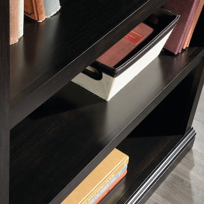 Sauder Select 44"H 3-Shelf Bookcase, Estate Black (420175)