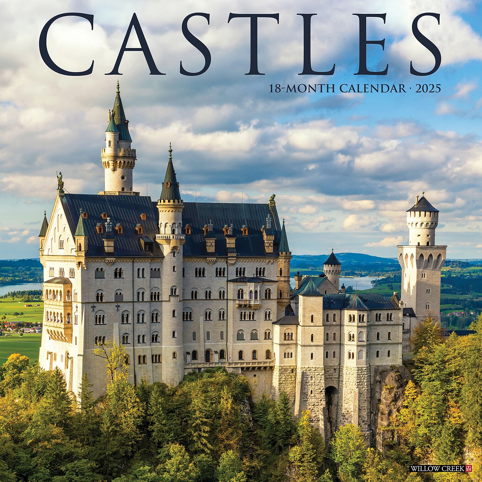 2025 Willow Creek Castles 12 x 12 Monthly Wall Calendar (42175)