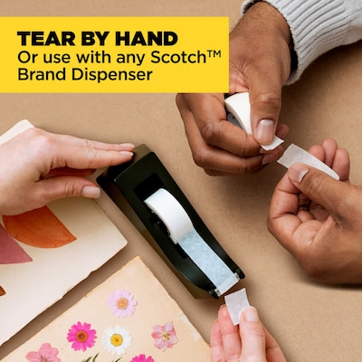 Scotch Desktop Dispenser w/Tape, White, 2/Pack (814-2P-SR)