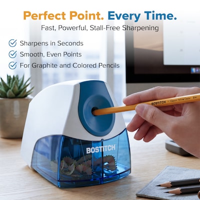 Bostitch Personal Electric Pencil Sharpener, Blue (EPS4-BLUE)