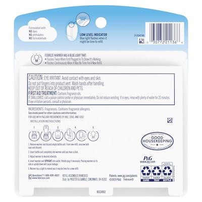 Febreze Plug In Air Freshener Scented Oil Refill, Lilac Sunrise Scent, 2/Pack (21136)