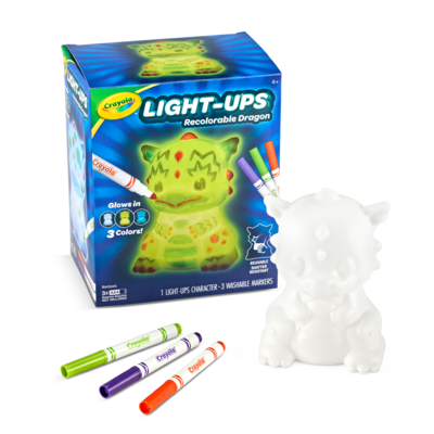 Crayola Dragon Light Ups, 4 Pieces/Pack (74-7635)