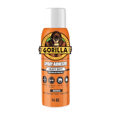 Gorilla Multi Purpose Craft Glue Spray Adhesive, 14 oz., Clear (6301502)