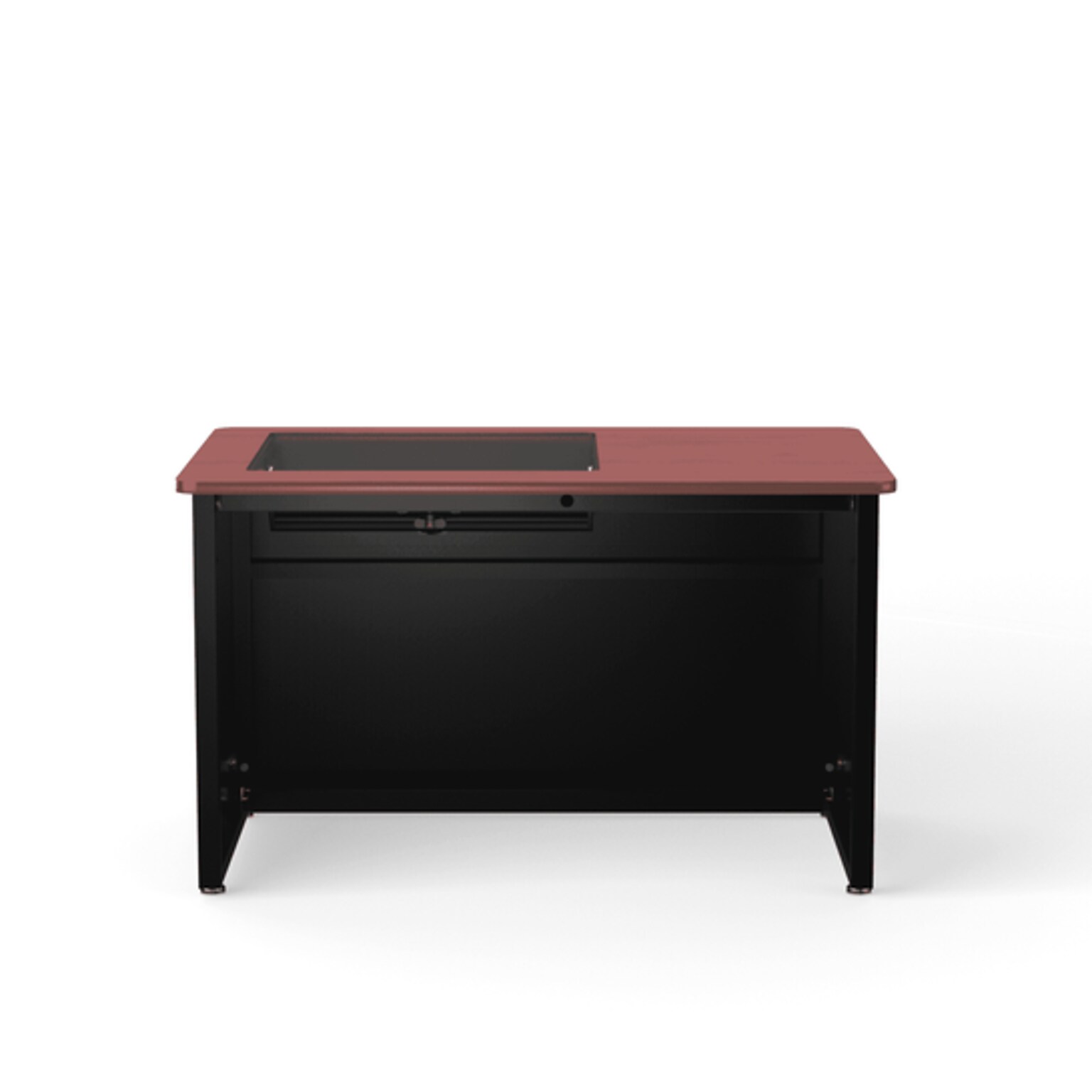 VersaDesk 48W Downview Computer Desk, Cherry/Black (DV4830-BC)