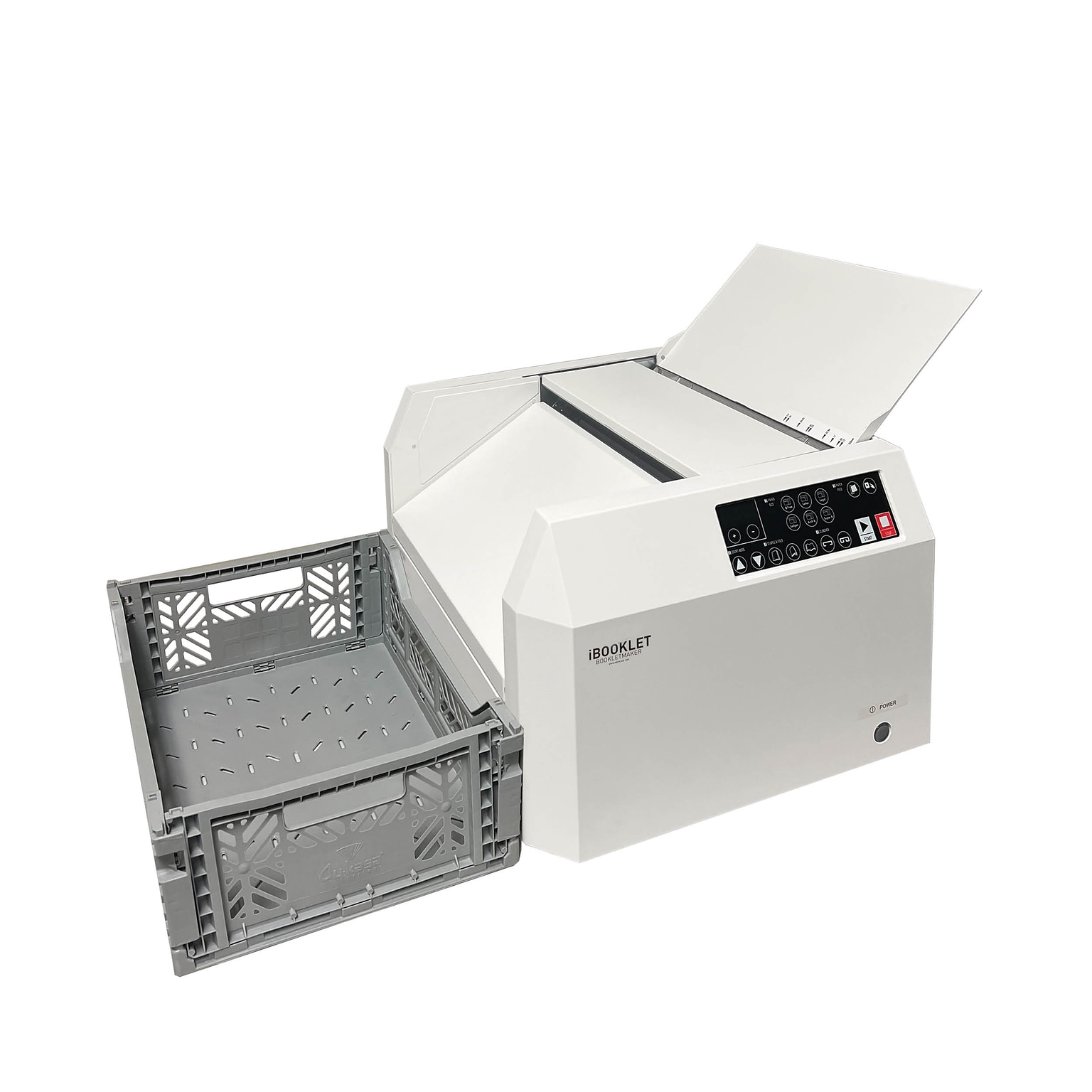 MBM iBooklet Tabletop Bookletmaker, Staple & Fold Machine, Produces Up to 800 Booklets per Hour, Compact Design (BO0842)