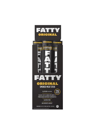 FATTY Original Smoked  Beef Meat Stick, 2 oz., 20/Box (GOV46361)