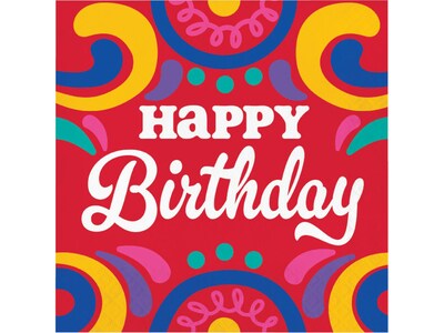 Creative Converting Swirls Birthday Tableware and Decor Kit, Assorted Colors (DTC9126E4A)